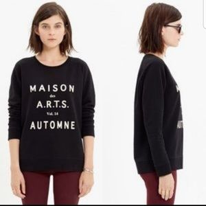⬇️SALE Madewell Crew Neck Black Sweatshirt